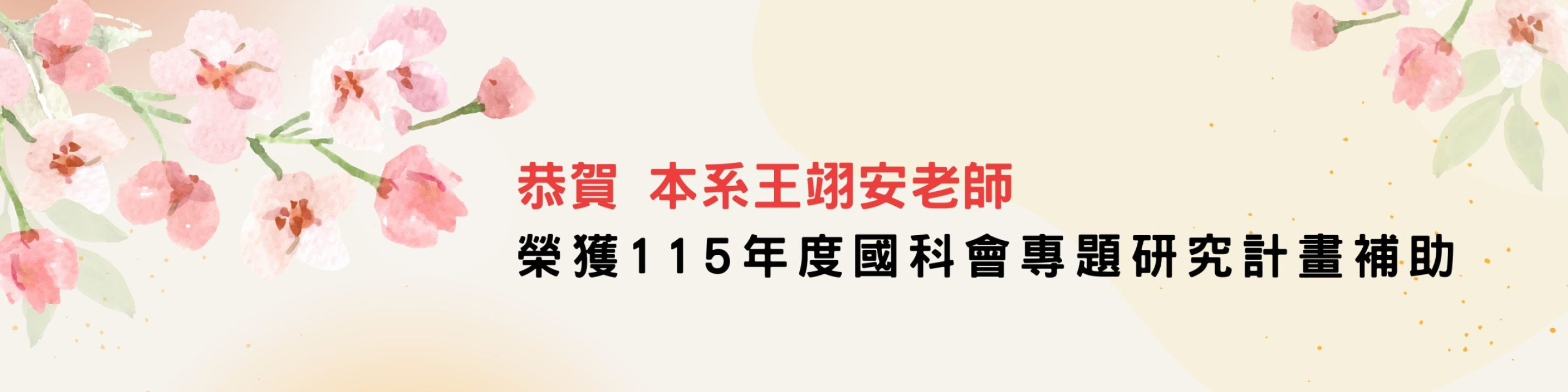 115國科專題研究計畫補助